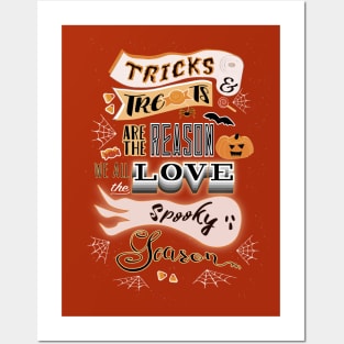 Tricks and Treats are Spooky Season Shirt Posters and Art